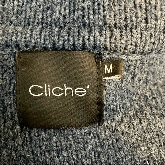 Cliche zip front wool blend knit cardigan - Picture 8 of 12